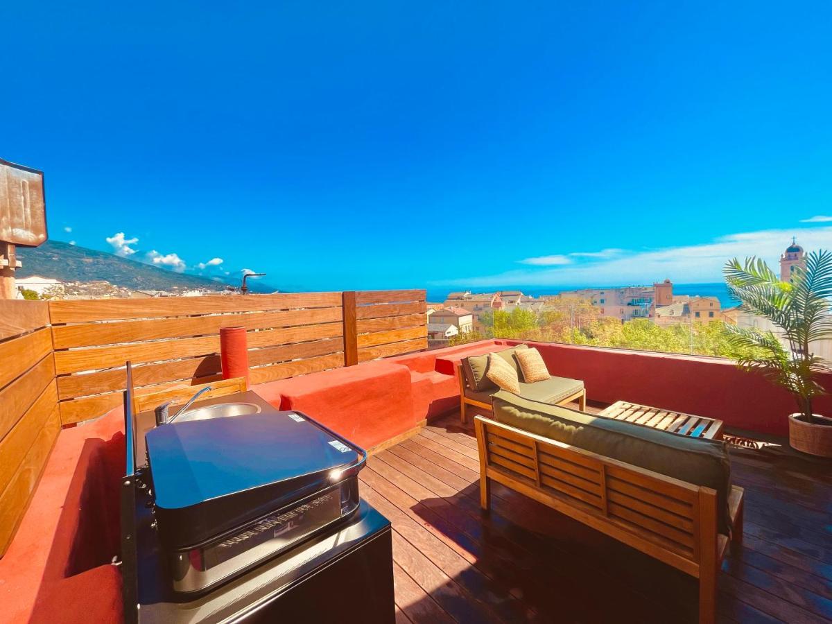 Pepites Bastiaises Piazza D'A Appartement Roof Top Vue Mer Bastia  Extérieur photo